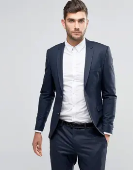 Naujo Dizaino bruiloft Vyrų Kostiumas 2020 Užsakymą Slim Fit Mens Kostiumai Jaunikis Vestuvių Oficialus Smokingas Švarkas Su Kelnės (Švarkas+Kelnės)