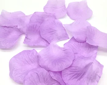 1000pcs Šviesiai Violetinės Levandos Dirbtinio Šilko Rožė Gėlių Žiedlapių Vestuvių Naudai Priedai Šalis Renginio Dekoracija Stalo Konfeti