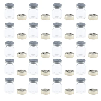 20 Pakuočių skaidraus Stiklo Buteliuke su Aliuminio Dangtelis, Eteriniai Aliejai, Aromaterapija, Kvepalų, Serumai