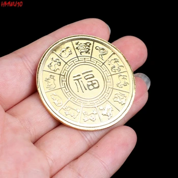 2021 Karšto Pardavimas Naujų Metų Aukso Monetos Dvylika Zodiako ženklas Jautis Atminimo Vieno Auksu Sidabro Monetų Kolekciją Dovana