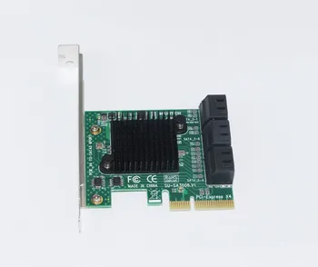 6 Port SATA 3.0 6Gbps PCI-Express Plėtimosi Kortelės Adapterį Stove Vieno Uosto Iki 500Mb ASMedia 1061 + 1093 x2 Chipset Kasybos