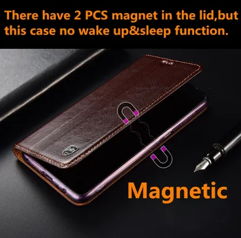 Natūralios odos magnetinio flip case kortelės lizdas Umidigi A9 Pro/Umidigi S5 Pro/Umidigi F2/Umidigi A7 Pro/Umidigi A7 telefono dėklas