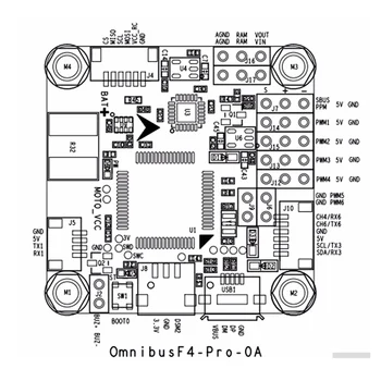 Betaflight OMNIBUS F4 Pro (V2) Skrydžių Valdymo Built-in OSD / BEC už FPV Lenktynių Drones 