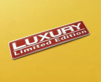 Raudona Prabanga Limited Edition VIP JP JDM Automobilių šildomos Galinės Emblema Ženklelio Lipdukai Lipdukas