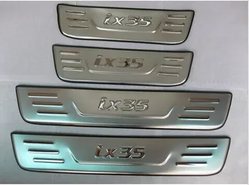 Aukštos kokybės nerūdijančio plieno Nusitrinti Plokštė/Durų Slenksčio 2010-2012 m. Hyundai ix35 Automobilių stilius