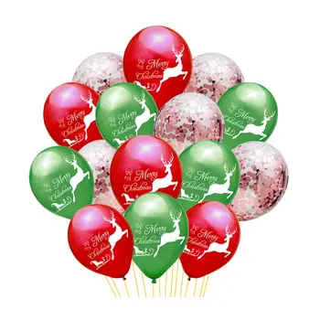 Taoup 12inch Raudonos, Žalios Linksmų Kalėdų Elnias Balionas Kalėdų Dekoro Namuose Kalėdos Kalėdų Papuošalai Dekoro Medžio Santa Claus