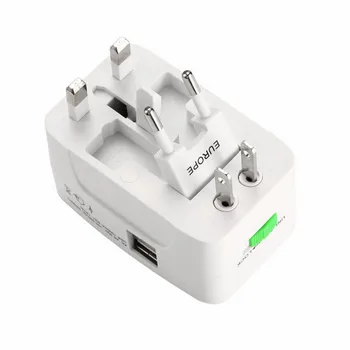 2 USB Maitinimo Lizdas Įkrovimo lizdas Visus į Vieną Universaliųjų Pasaulyje Kelionių Sienos Kroviklis AC Maitinimo AS UK, JAV, ES Kištukas Adapteris Adapteris