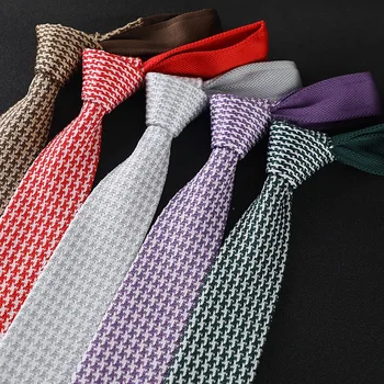 6cm megzti kaklaraištis mados paprasta vyrų kaklaraištis verslo profesinio laisvalaikio kaklaraiščiai vyrams, dovanų priedai