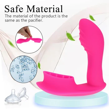Nešiojami Kelnaitės Dildo, Vibratoriai Sekso Burnos, Liežuvio Lyžis G Spot Klitorio Stimuliatorius Nuotolinio Valdymo Masturbator Suaugusiųjų sekso žaislai