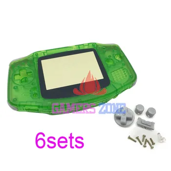 6sets Aišku, Žalia Nintendo Gameboy Advance Pakeisti Būsto Shell Atveju, GBA Būsto Padengti