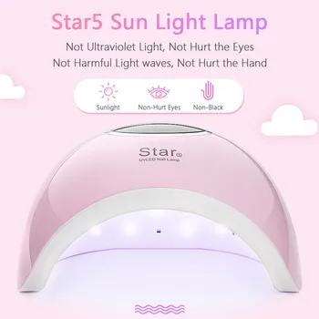 Star5 48W UV LED Lempos, Nagų Džiovintuvas Fototerapijos Mašina Greitai Gydant Visi Geliai