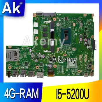 AK X540LA Nešiojamojo kompiuterio motininė plokštė, skirta ASUS X540LJ X540L F540L X540 Bandymo originalus mainboard 4G-RAM I5-5200U