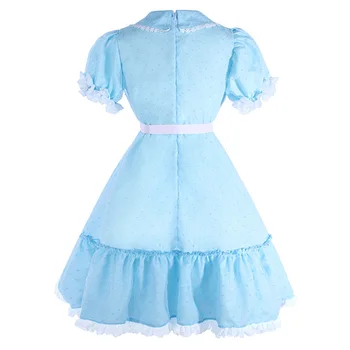 Takerlama Moterų Merginos Saldus Lolita Dress Blue Twin Dress Helovinas Cosplay Kostiumai