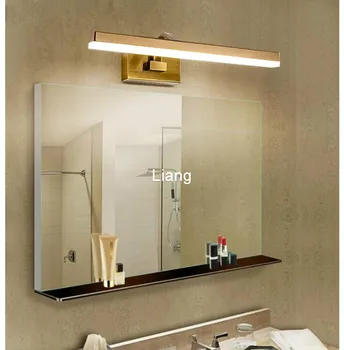 Nemokamas Pristatymas Žalvario Veidrodis Lempos Derliaus Vonios kambariui, vonios kambariui LED Veidrodis Šviesos AC85-265V Amerikos Sukamojo Veidrodžio Šviestuvas Lempa