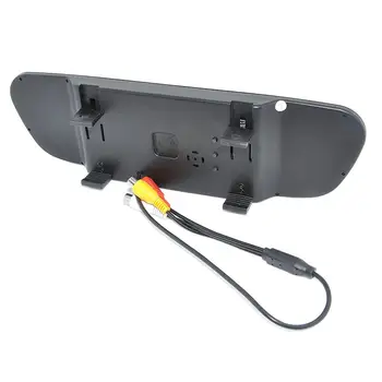 Automobilių ccd Vaizdo Auto Stovėjimo Monitorių, LED naktį Atbulinės eigos CCD Automobilio Galinio vaizdo Kamera Su 4.3 colių Automobilio galinio vaizdo Veidrodėlio Ekranas