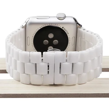 Keramikos Watchband Apple Žiūrėti 5/4 40mm 44mm Apyrankės Užsegimas Dirželis 38mm/42mm už iwatch Serija 5 Serija 4/3 Endoprotezų grupė