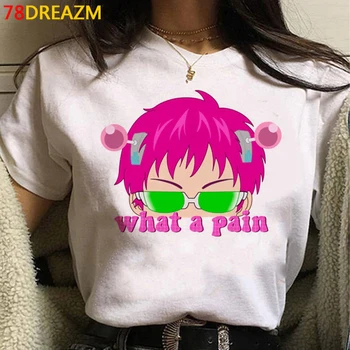 Saiki k marškinėlius moterims derliaus grunge streetwear spausdinti japonų t shirt grafikos tees moterų plius dydis