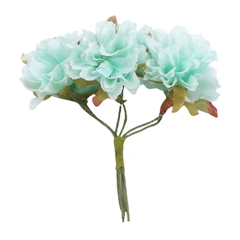Dirbtinių Gėlių Mini Gvazdikų Modeliavimas Puokštė Vestuvių Rankų darbo 