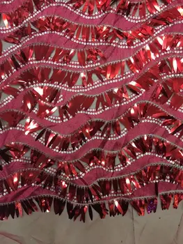 5yards Blizgančių blizgučiai ant Akių siuvinėjimo Nėrinių China Audinio suknelė/Drabužių/Events suknelė nėrinių audinio 7colors