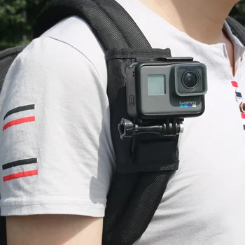 Sporto Fotoaparato Kuprinė Įrašą Mount 360 Laipsnių Pasukimo Už Xiaomi Yi už Gopro Hero7 6 5 4 Veiksmų Fotoaparato Priedai