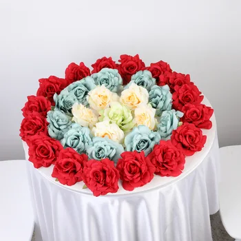 10CM, Didelis Rožių Galvos Dirbtinės Gėlės Šilko Rožės Vadovai Vestuves Namų Puošybai Netikrą Gėlių 