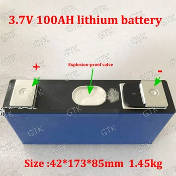3.7 v 100AH ličio jonų bateria 100ah li ion baterija, 