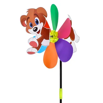 21inch Spalvinga Animacinių filmų vėjo malūnas Žaislai Pinwheel Savarankiškai surinkimo vėjo malūnas Vaikų Žaislas Dovanos