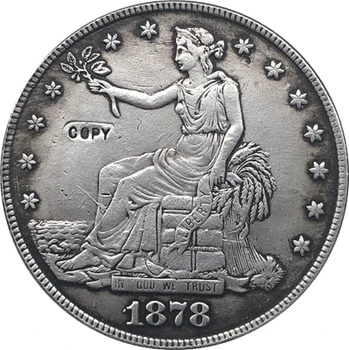 1878-CC Prekyba Dolerio MONETOS KOPIJA
