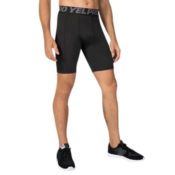 Vyras Fitneso šortai Su kišenėje Vyrų wicking greitai-džiovinimo ruožas triko Sportas Veikia Šortai Kelnės