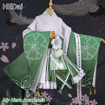 Naujas Cos Mano Herojus Akademinės Bendruomenės Asui Tsuyu Cosplay Kostiumų Festivalis Kimono Suknelę Anime Paroda, Komplektai, Kostiumai, Miela Moteris Suknelės