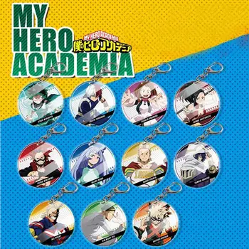 Anime mano herojus Akademijos keychains Akrilo Keychain paketų prižiūrėtojų raktinę Žavesio Stovi Paveikslas Raktų Žiedas Naujų Raktų pakabukai Didmeninės