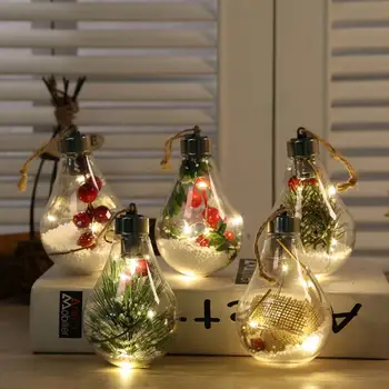 LED Lemputė Skaidri Kalėdų Ornamentu Derliaus Lemputę Kalėdų Eglutė įrengimas, Apšvietimo Lauko Pakabukas Lemputė Kamuolys Prekes