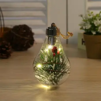 LED Lemputė Skaidri Kalėdų Ornamentu Derliaus Lemputę Kalėdų Eglutė įrengimas, Apšvietimo Lauko Pakabukas Lemputė Kamuolys Prekes