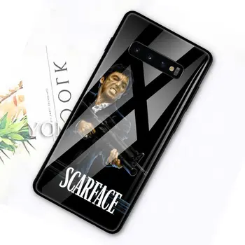 Scarface Tony Montana Stiklo Atveju, Samsung Galaxy S10 S20 5G S10e S8 S9 Plus Pastaba 10 9 8 Grūdintas Telefono Coque Fundas Karšto Filmas