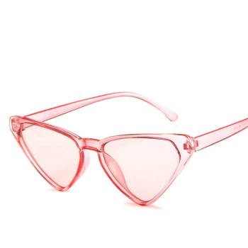Kačių akių šešėliai moterų mados akiniai nuo saulės ženklo moteris vintage retro trikampio cateye akinius oculos feminino akiniai nuo saulės Sexy