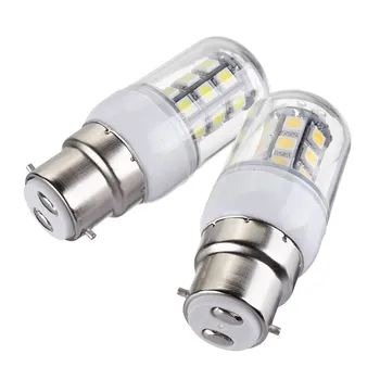3W LED Lemputė B22 SMD5050 27LEDs Energijos Taupymo Kukurūzų Šviesos Prožektoriai, Lemputės, Lempos, Namų Apšvietimas, Šiltai Balta