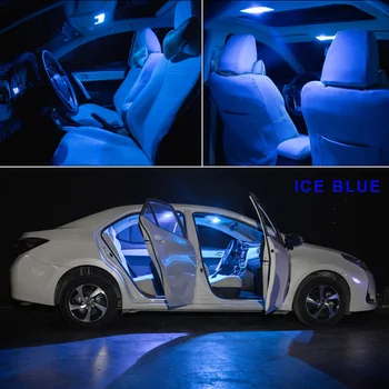 10 x White Ice Blue Klaidų Automobilio Salono LED Kamieno Mandagumo Daiktadėžė Licenciją Plokštelės Lemputės Paketo Komplektas 2010-2013 M. Acura ZDX