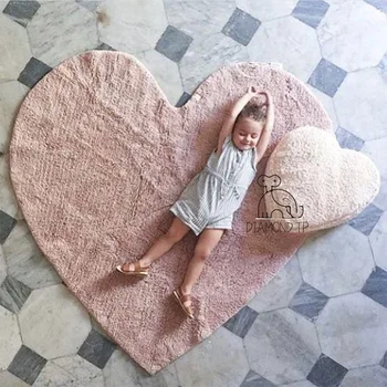 Ins vėjo meilės formos medvilnė tekstūra kilimėlis baby nuskaitymo mat žaidimas, kiliminė danga, grindų kilimėlis namų apyvokos prekės słomianka