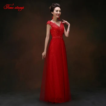 Vakarinę suknelę m. naujos nuotaka vestuvių skrudinta duona mada korėjos versija ilgą dalyje Slim red-line suknelė nėrinių prom dress