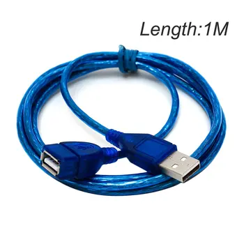 JINCHI 1M/1.5 M/2M Super Ilgas USB 2.0 Vyrų ir Moterų ilgiklis Didelės Spartos USB prailginimo Duomenų Perdavimo Sinchronizavimo Kabelis PC Bmk