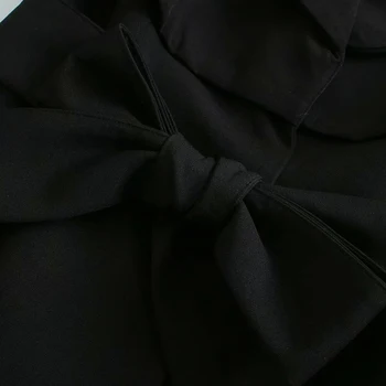 Moterų Švarkas Suknelės Su Diržu ilgomis Rankovėmis, Paltai Moterų 2020 M. Rudenį Juoda Skraiste Biuro Oficialaus Darbo Švarkas Atsitiktinis Mini Suknelė Za
