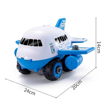 Modeliavimo Vaikų Dovanos emble Lėktuvo Žaislas su Mini Sunkvežimis Automobilio