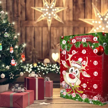 Kalėdų Kalendorius Dovanų Dėžutėje 24 Rinkinių Staigmena Aklas Langelį Kalėdų Elnių Kalėdų Senelio Papuošalai/Sea World