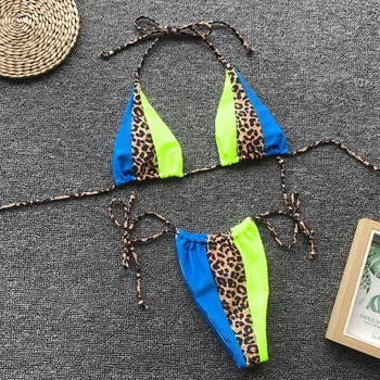 Brazilijos Bikini Moterims Seksualus Dviejų Dalių Maudymosi Kostiumėliai, Thong Bikini Nustatyti Vasaros Stumti Iki Paplūdimio Maudymosi Kostiumą Maillot De Bain Biquini