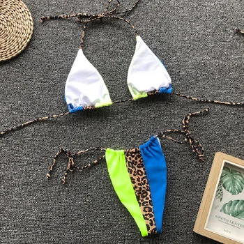 Brazilijos Bikini Moterims Seksualus Dviejų Dalių Maudymosi Kostiumėliai, Thong Bikini Nustatyti Vasaros Stumti Iki Paplūdimio Maudymosi Kostiumą Maillot De Bain Biquini