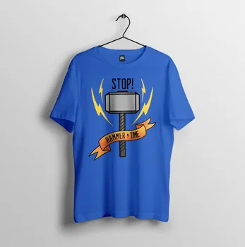 Stop!Thor Avenger Įkvėptas Dizainas - Vyrai Unisex Marškinėliai T Shirt 2019 Naujausias Laiškas Spausdinti Animaciją Crazy T Shirts Karšto Pardavimo Tees