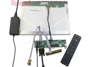 Yqwsyxl Rinkinys B156HW01 V2 Prieš 2 TV+HDMI+VGA+AV+USB LCD LED ekrano Valdiklio Tvarkyklę Valdyba