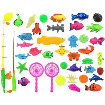 /Nauja Žuvų Tvenkinys Žaidimas Magnetinis Žvejybos Polių Lazdele 3D Žuvies Modelis Kūdikių Vonios Žaislai, Lauko Pramogos Vaikams Žaislas