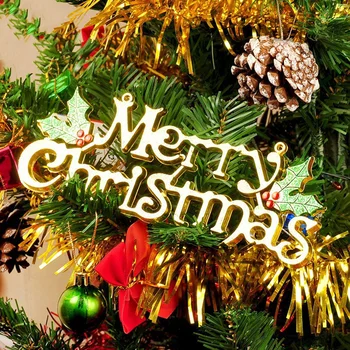 Naujovė Linksmų Kalėdų Laiškas Apnašas Xmas Tree Top Kabinti Ornamentu Apnašas Namuose Naujųjų Metų Šaliai Pakabukas Apdaila