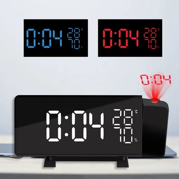 Projekcijos Žadintuvas, Skaitmeninis Laikrodis, Radijas su 180° Projektorius, FM Radijas, 3 Dimeris, Dviguba Signalizacija, Miegamojo Lubų Biuras